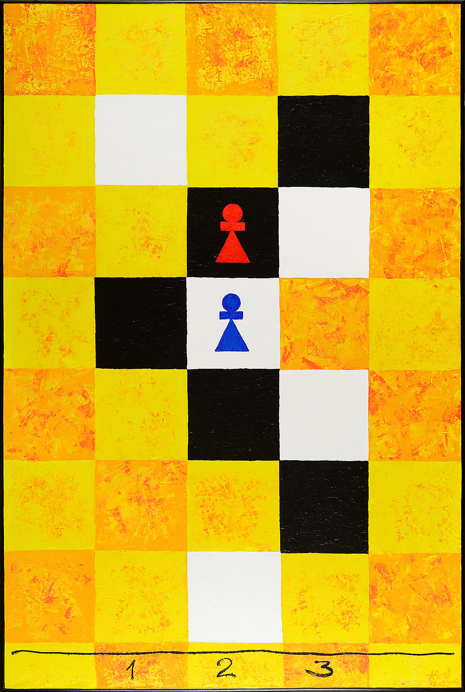 Threefold Game With Five Unknowns. Yellow